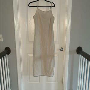 Venezia Jeans Linen Maxi Dress, Size 14/16
